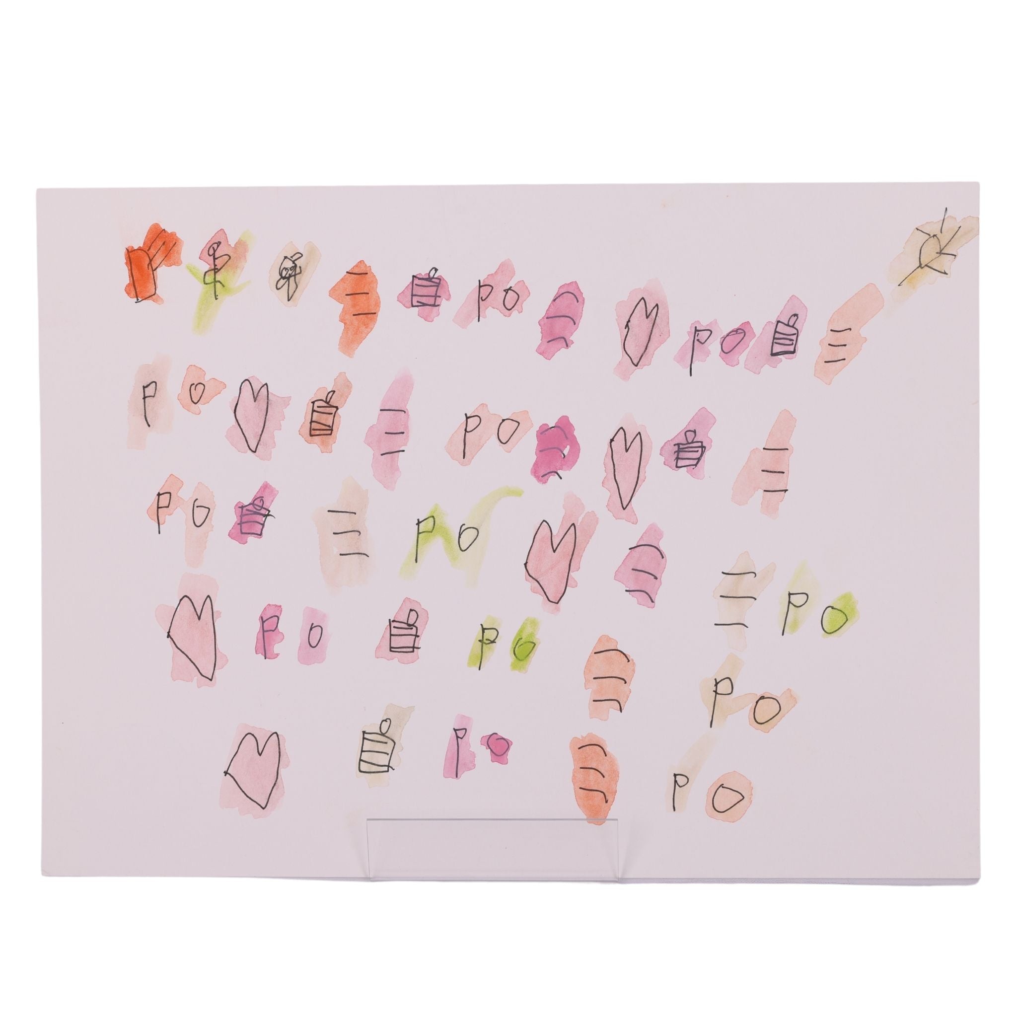 Love Note To PO 15 x 11 Mixed Media by Joseph K.