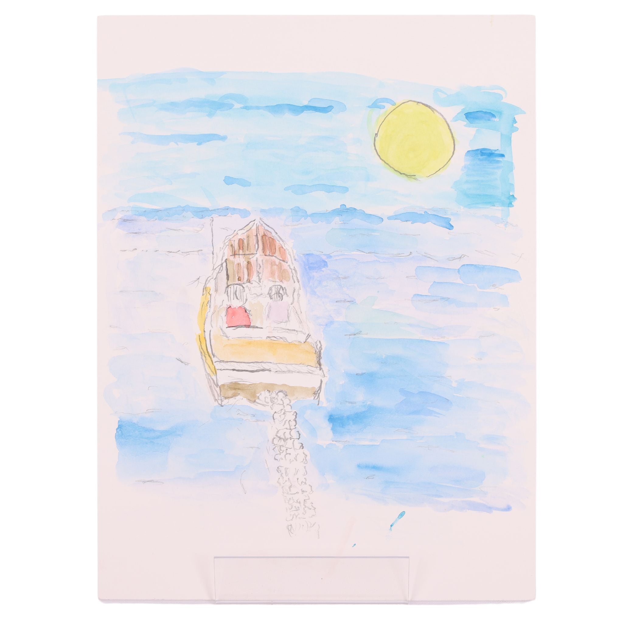 Boating Day 12 x 9 Mixed Media by CJ T.