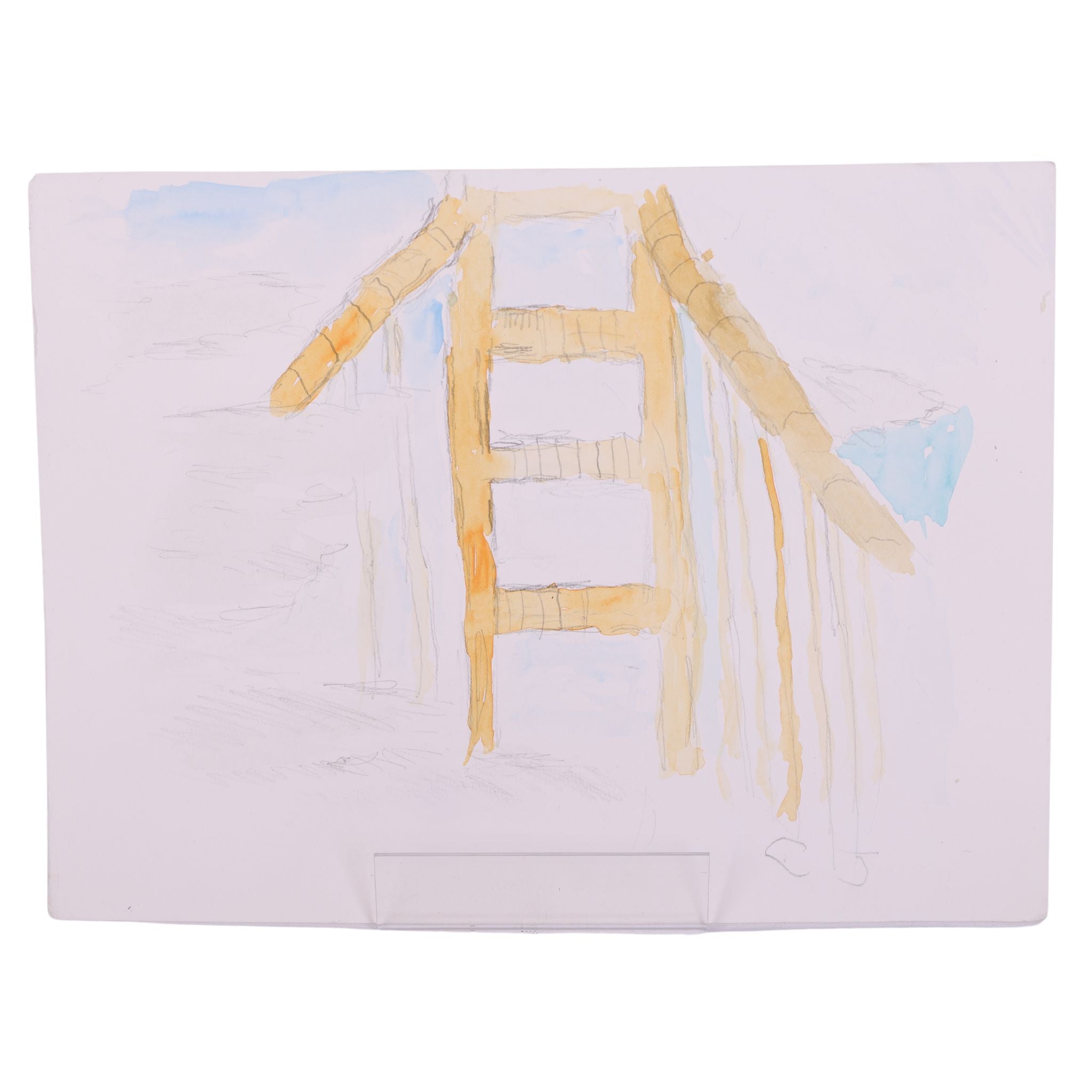Golden Gate 12 x 9 Mixed Media by CJ T.