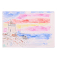 Load image into Gallery viewer, Lighthouse 16 x 11 Mixed Media by CJ T.