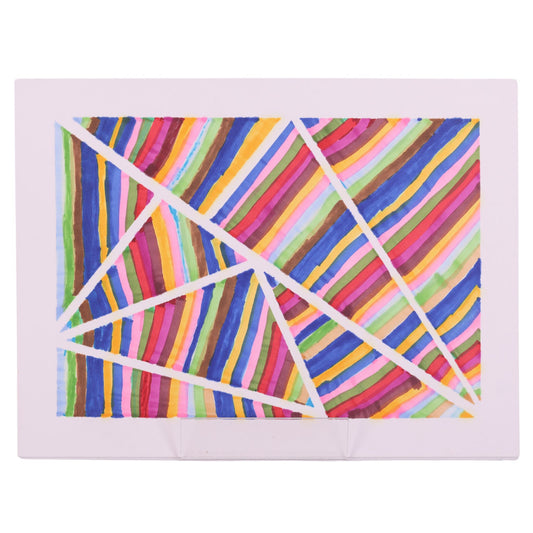Fractured Rainbow 9 x 12 Drawing by Cory B.