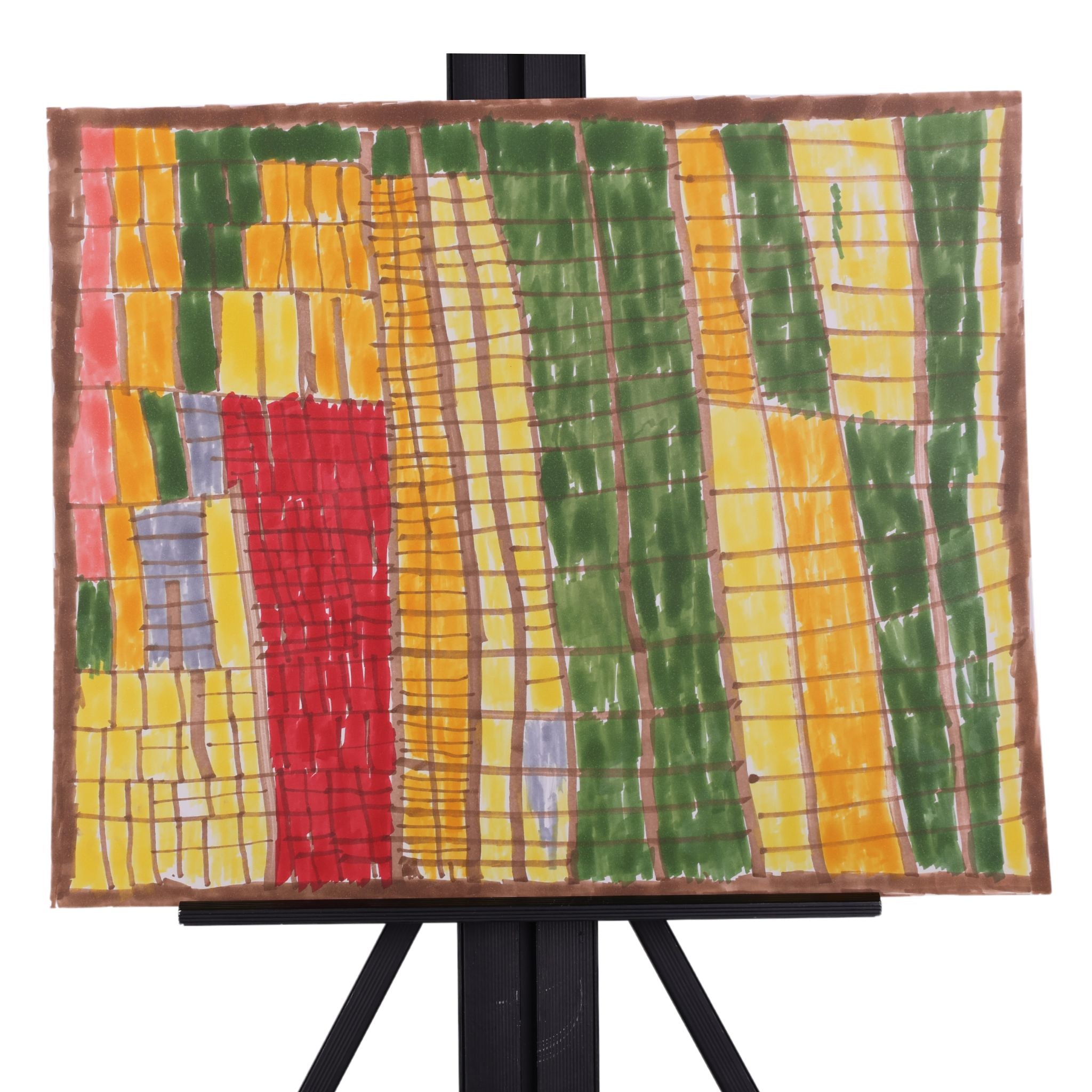 Chasing Lines 17 x 14 Painting by Chris S.