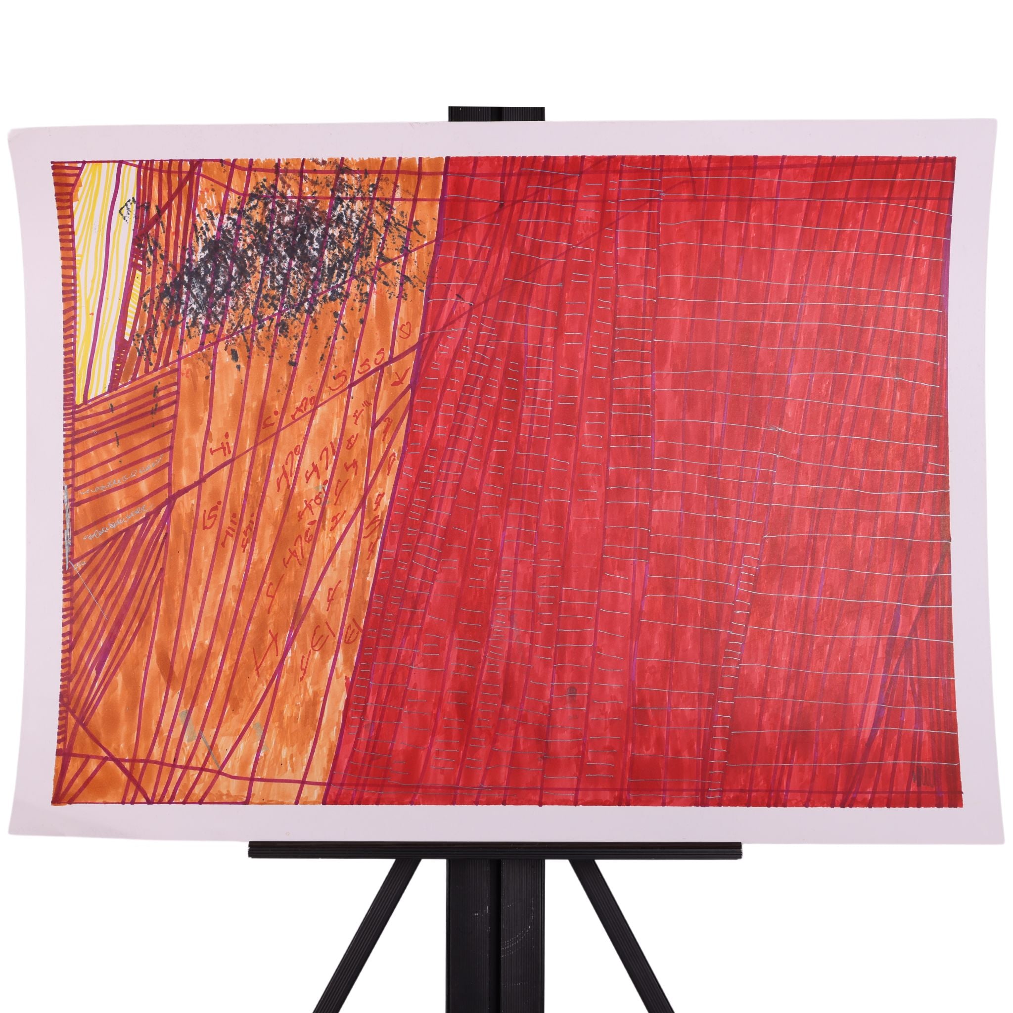 Beyond The Grid 24 x 18 Painting by Chris S.