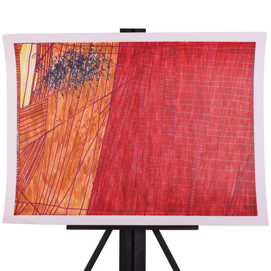 Beyond The Grid 24 x 18 Painting by Chris S.