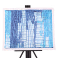 Load image into Gallery viewer, Blue Grid 18 x 24 Drawing by Chris S.