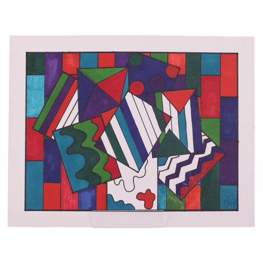 Block Puzzle 14 x 12 Drawing by Caesar G.