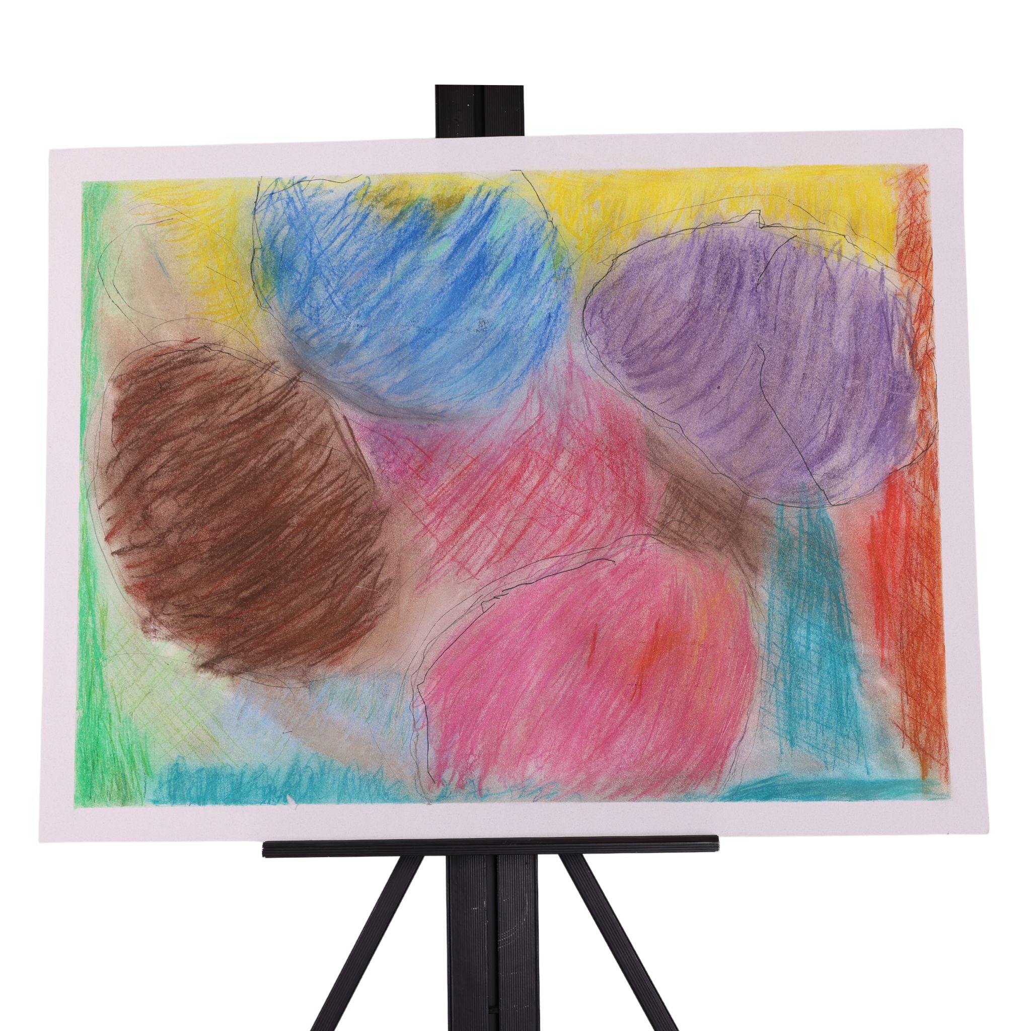 Easter Eggs 25 x 19 Mixed Media by Ignacia H.
