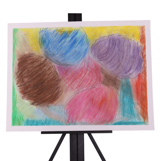 Easter Eggs 25 x 19 Mixed Media by Ignacia H.