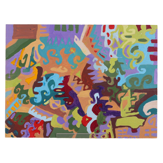 Ancient Design 12 x 9 Painting by Crezette M.