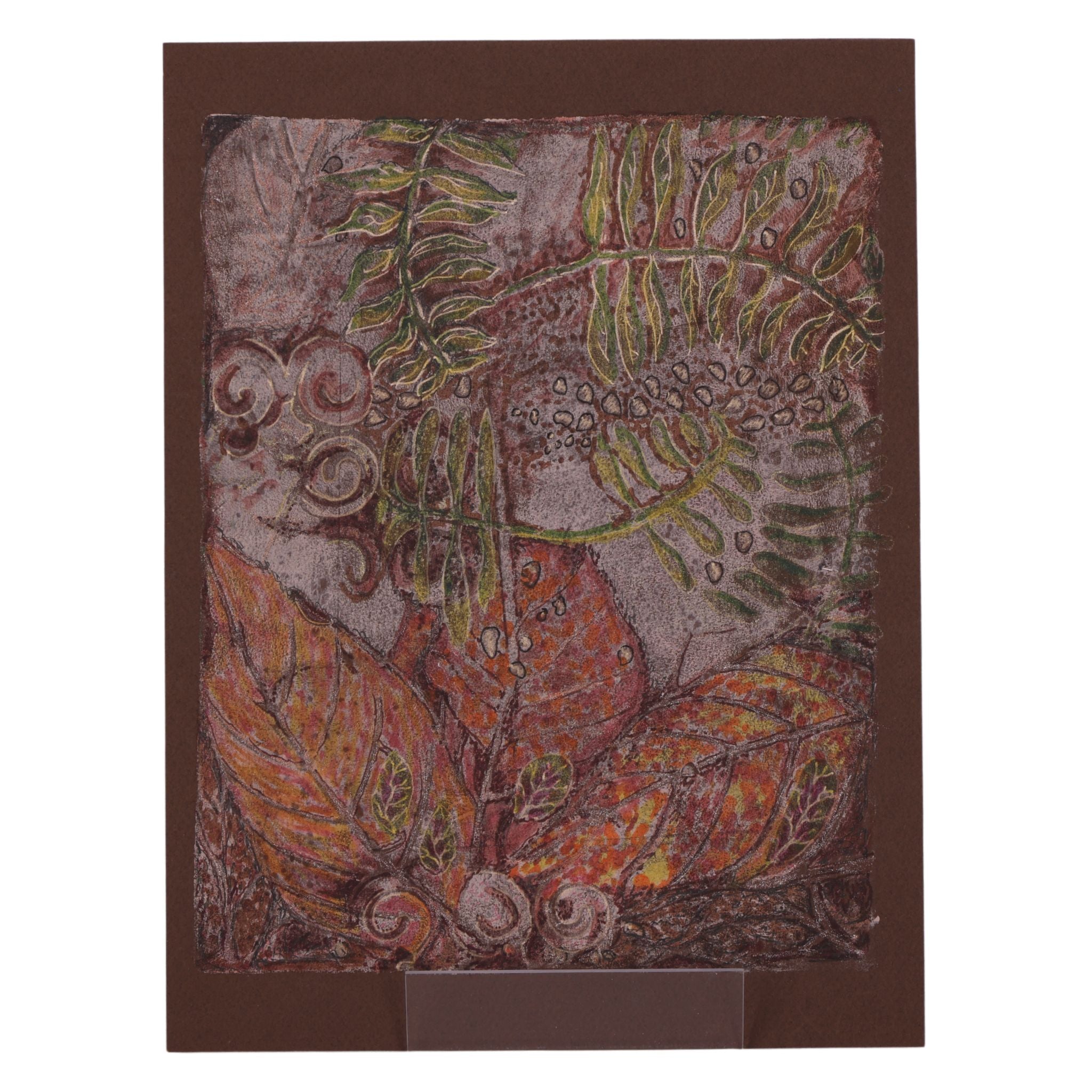 Autumn Leaves 12 x 9 Mixed Media by Max R.