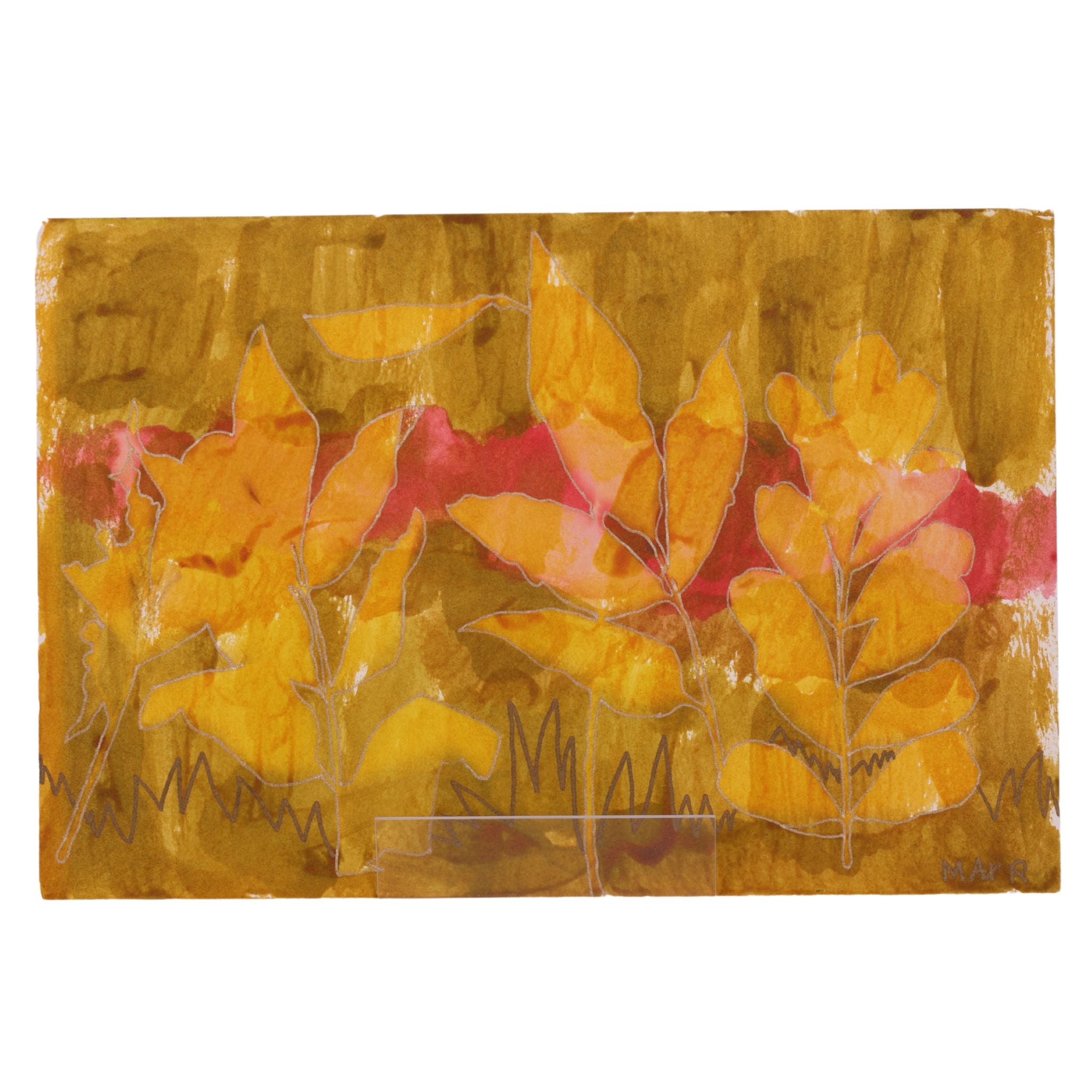 Autumn Leaves 2 12 x 8 Mixed Media by Max R.