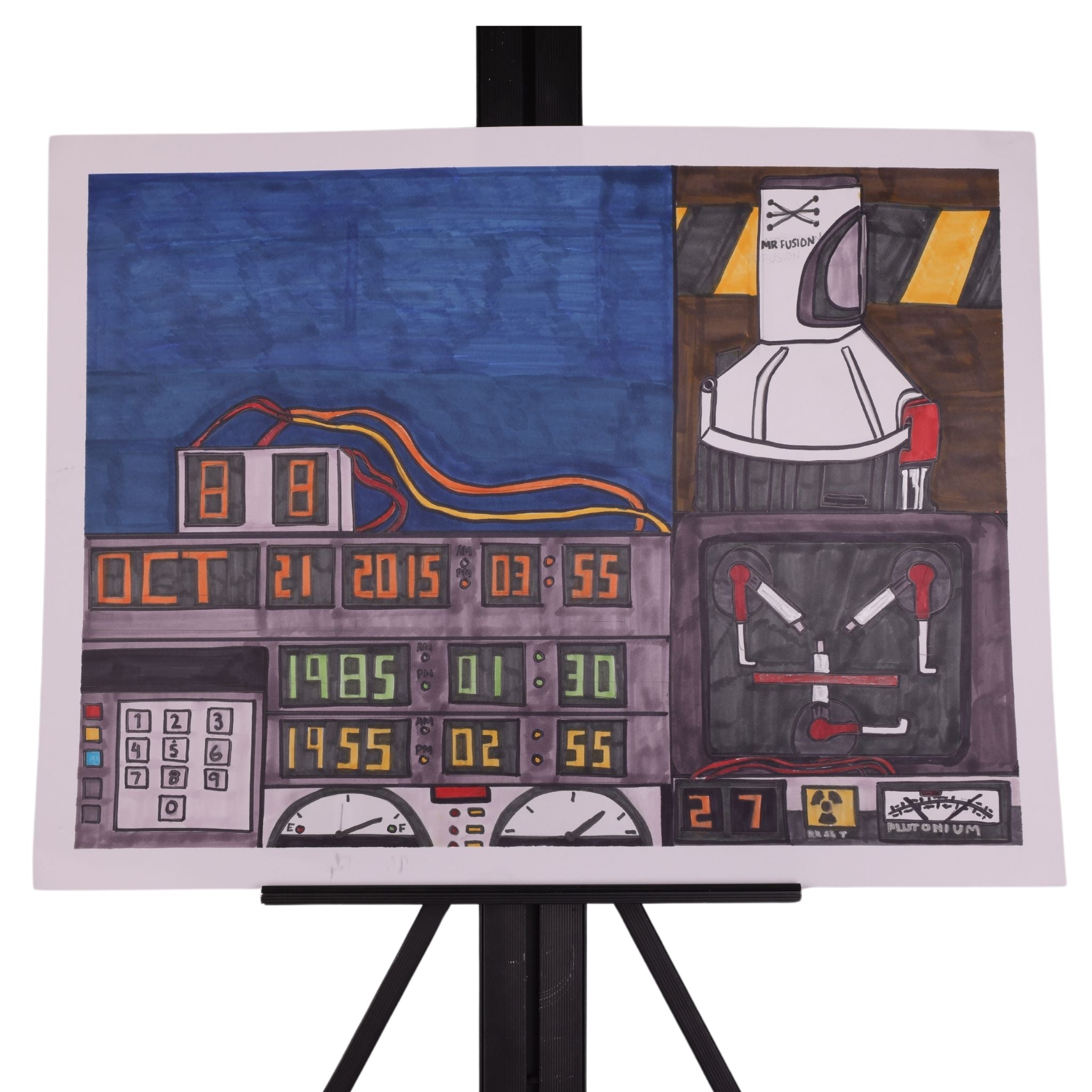 Back In Time 23 x 18 Mixed Media by Michael C.