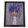 Load image into Gallery viewer, Blue Ostrich 20 x 16 Painting by Bertha R.
