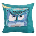 Load image into Gallery viewer, Blue Owl 20 x 20 Throw Pillow by Shuki D.