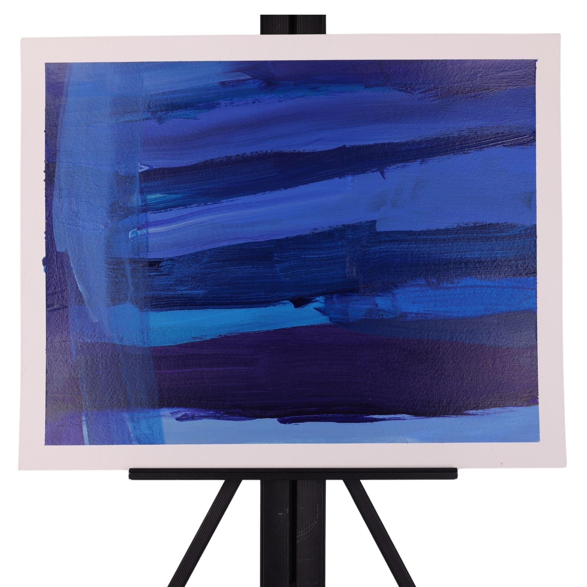 Blue Paste 20 x 16 Painting by Sean M.