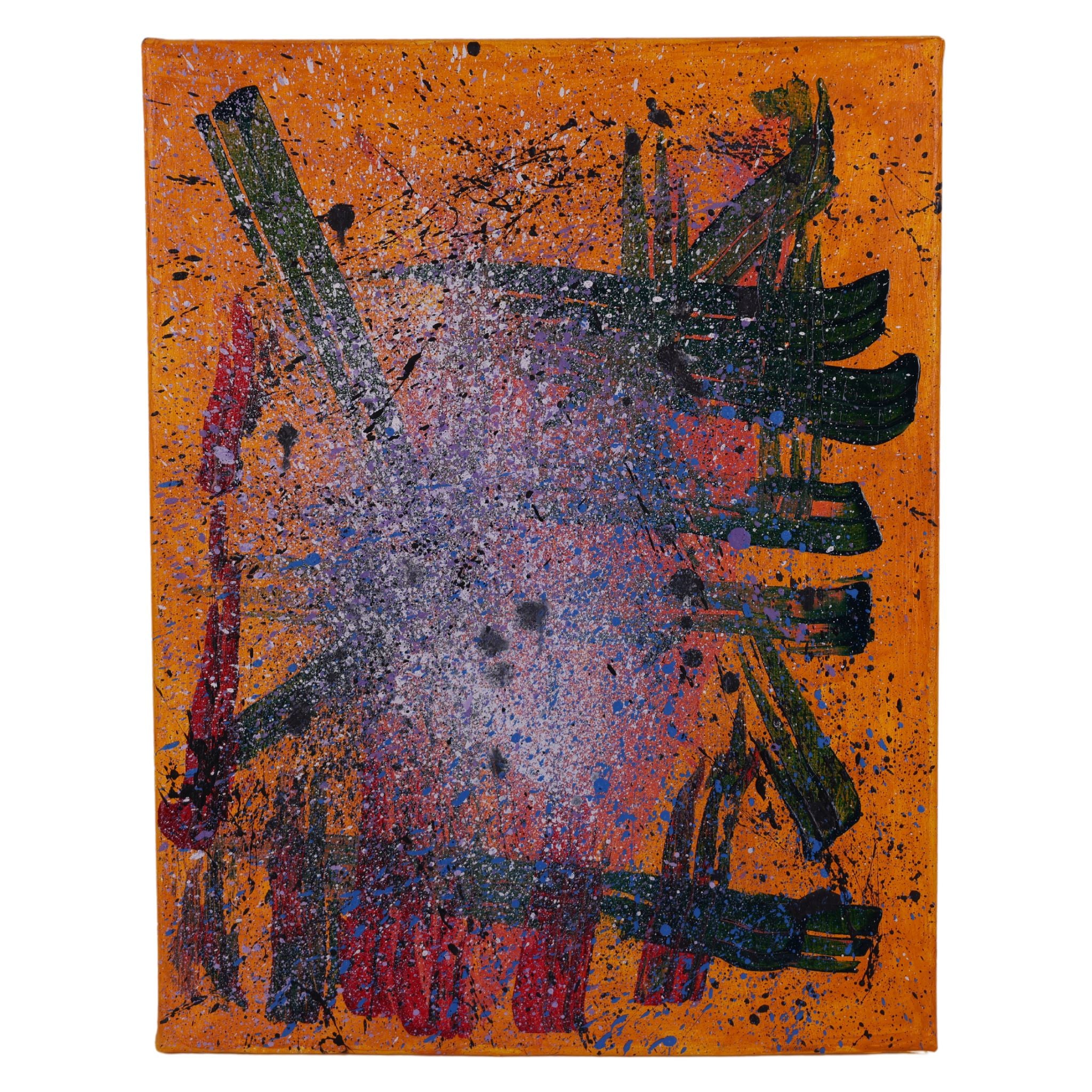 Blurry Lines 14x18 Painting by Donna C.