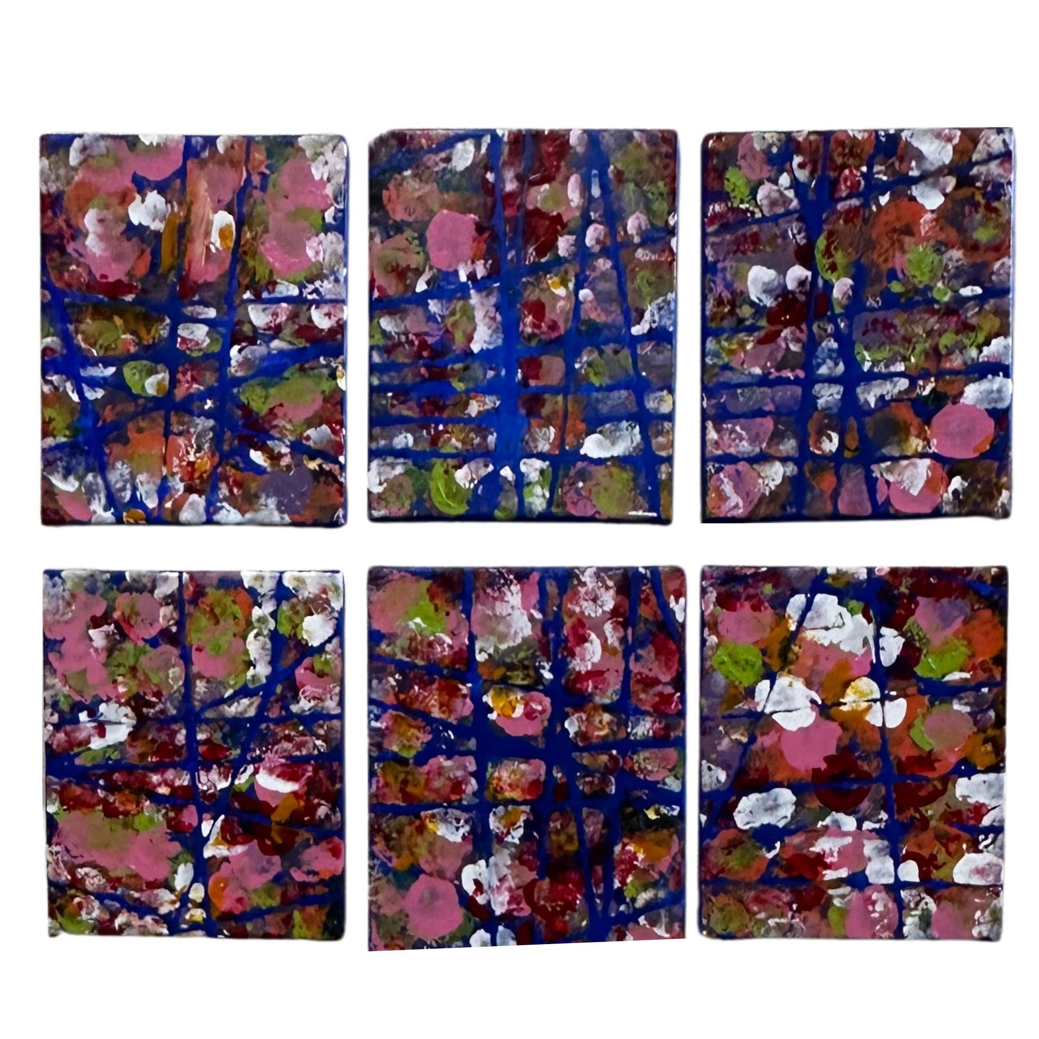 Caged Flowers 8 x 10 Painting by Mira M. & Justin M.