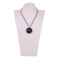 Load image into Gallery viewer, Circles on Stone 2 Ribbon Necklace by Alan K.