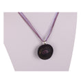 Load image into Gallery viewer, Circles on Stone 2 Ribbon Necklace by Alan K.