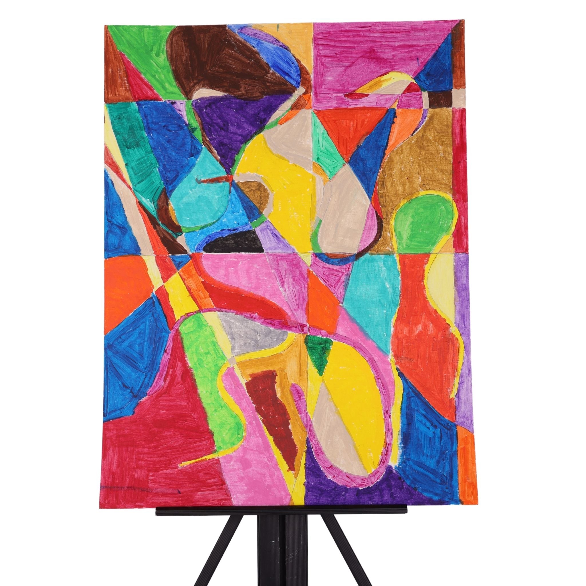 Dancing in Color 18 x 24 Mixed Media by Sharen G.