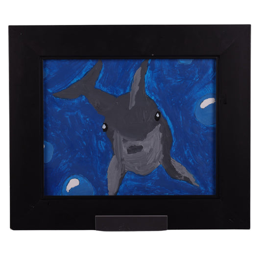 Dolphin 10 x 8 Painting by Caesar G.