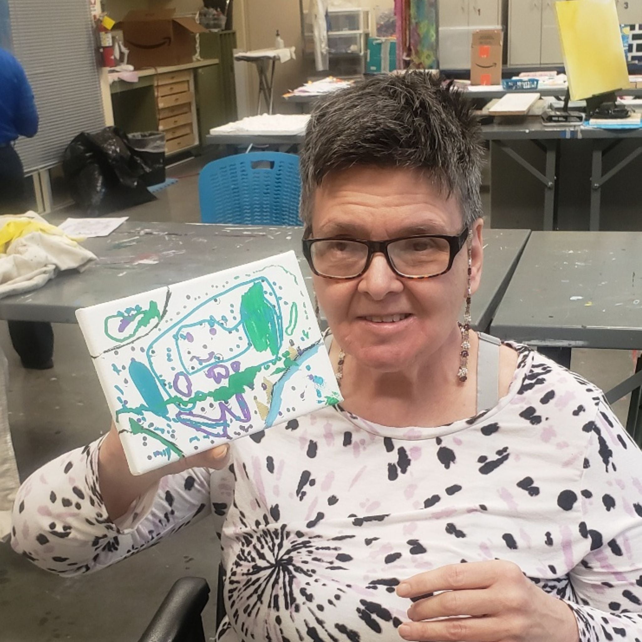 Birthday Party 20 x 16 Painting by Donna C.