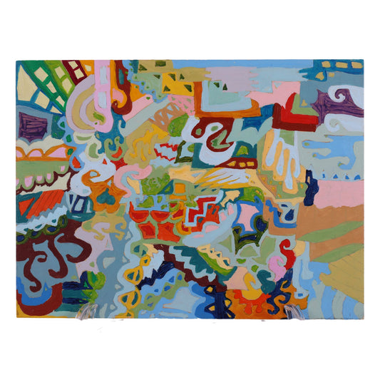 Dream World 12 x 9 Painting by Crezette M.