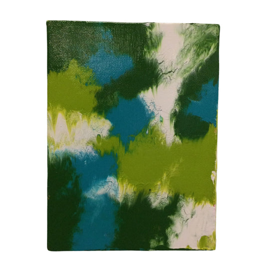 Earthy Moss 6x8 Painting by Amanda D.