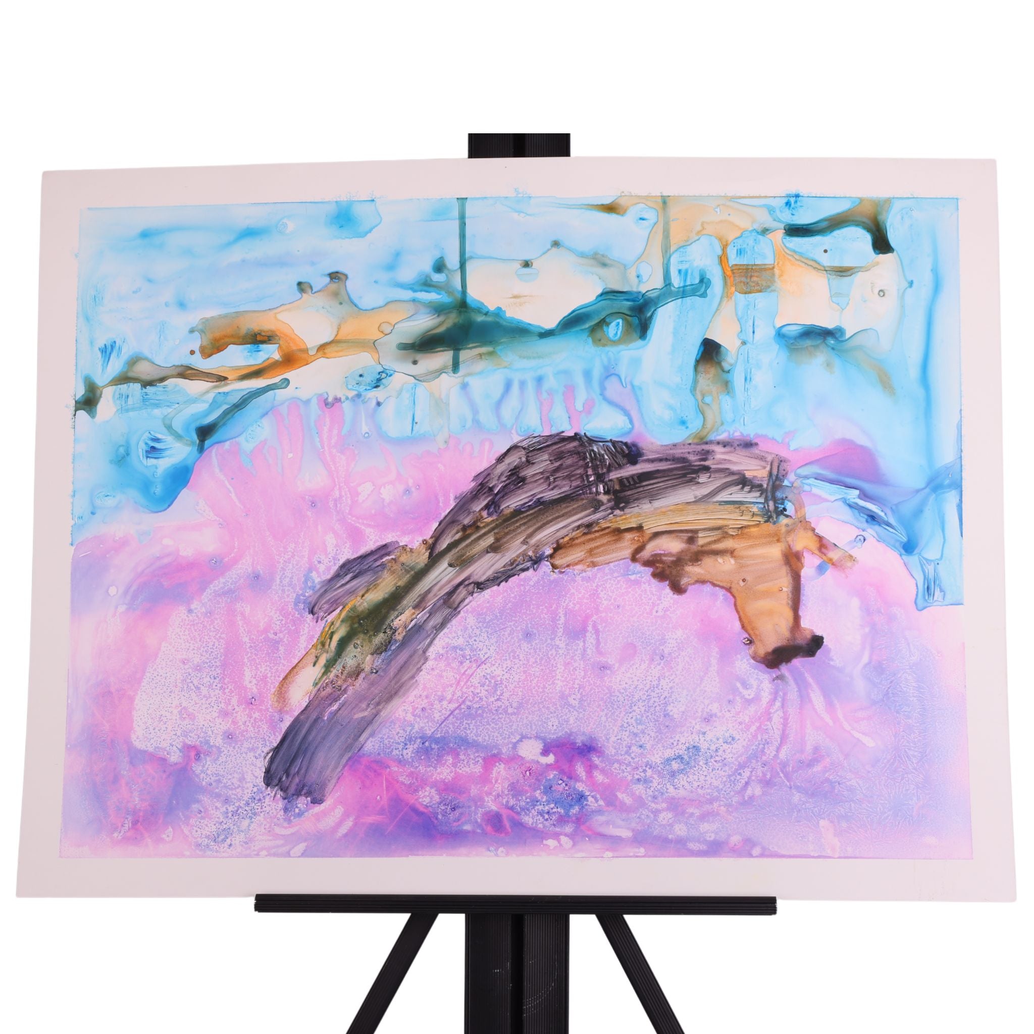 Enchanted Lake 23 x 17 Painting by Donald H.