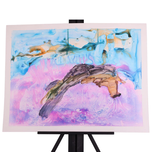 Enchanted Lake 23 x 17 Painting by Donald H.