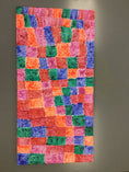 Load image into Gallery viewer, Colorful Checkers 15x30 Painting by Kelly C.