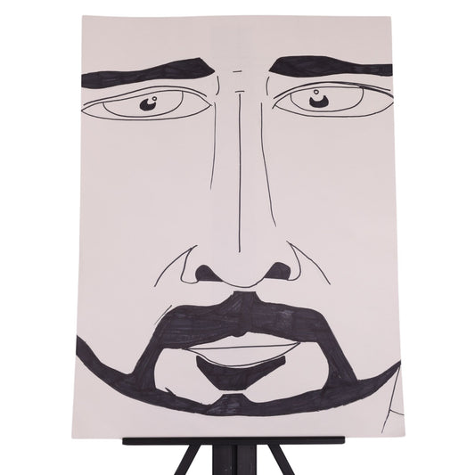 Face 24 x 18 Mixed Media by Michael C.