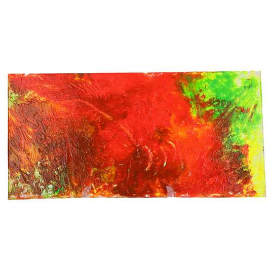Fiery Sunset Glow 20 x 10 Painting by Chantale H.