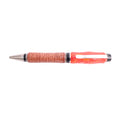 Load image into Gallery viewer, Figured Wood Big Ben Twist Black Ink Pen By Kim D. 00262