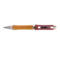 Load image into Gallery viewer, Figured Wood Big Ben Twist Black Ink Pen By Michael B. 00273