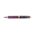 Load image into Gallery viewer, Figured Wood Big Ben Twist Black Ink Pen By Michael B. 00283