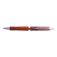 Load image into Gallery viewer, Figured Wood Slimline Pro Gel Black Ink Pen By Cory B. 00246