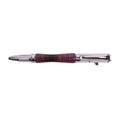 Load image into Gallery viewer, Figured Wood Vertex Bolt Action Black Ink Pen By Eden Y. 00194