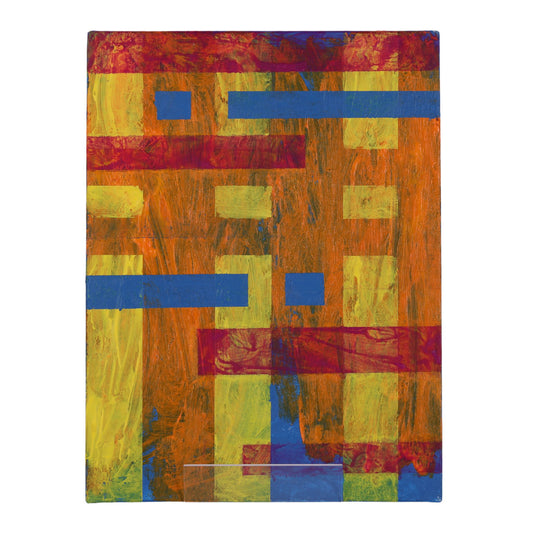 Geo Maze 12 x 9 Painting by Lena G.