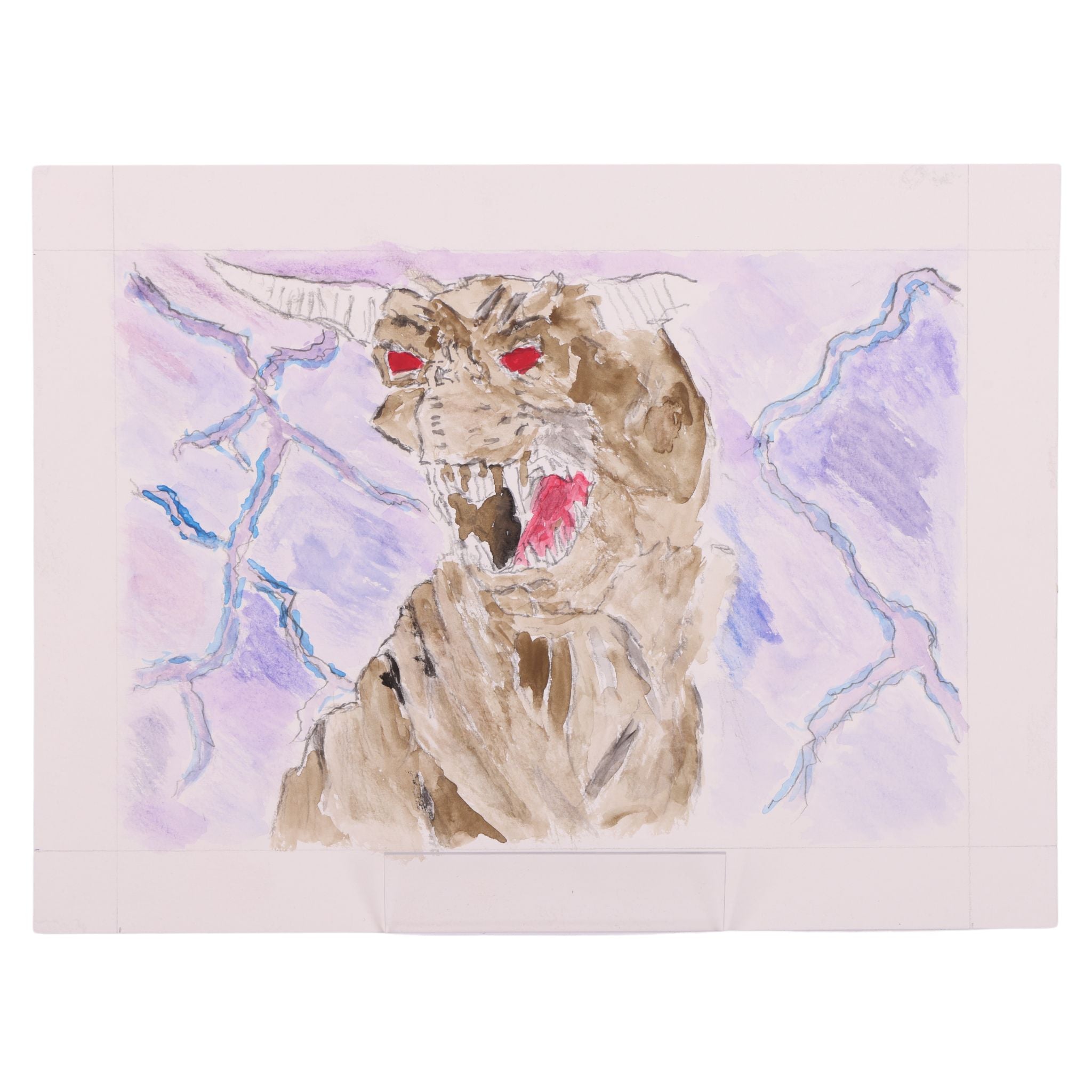 Ghostbuster Monster 9 x 12 Mixed Media by CJ T.