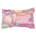 Load image into Gallery viewer, Hand-Drawn 19 x 12 Throw Pillow by Crezette M.