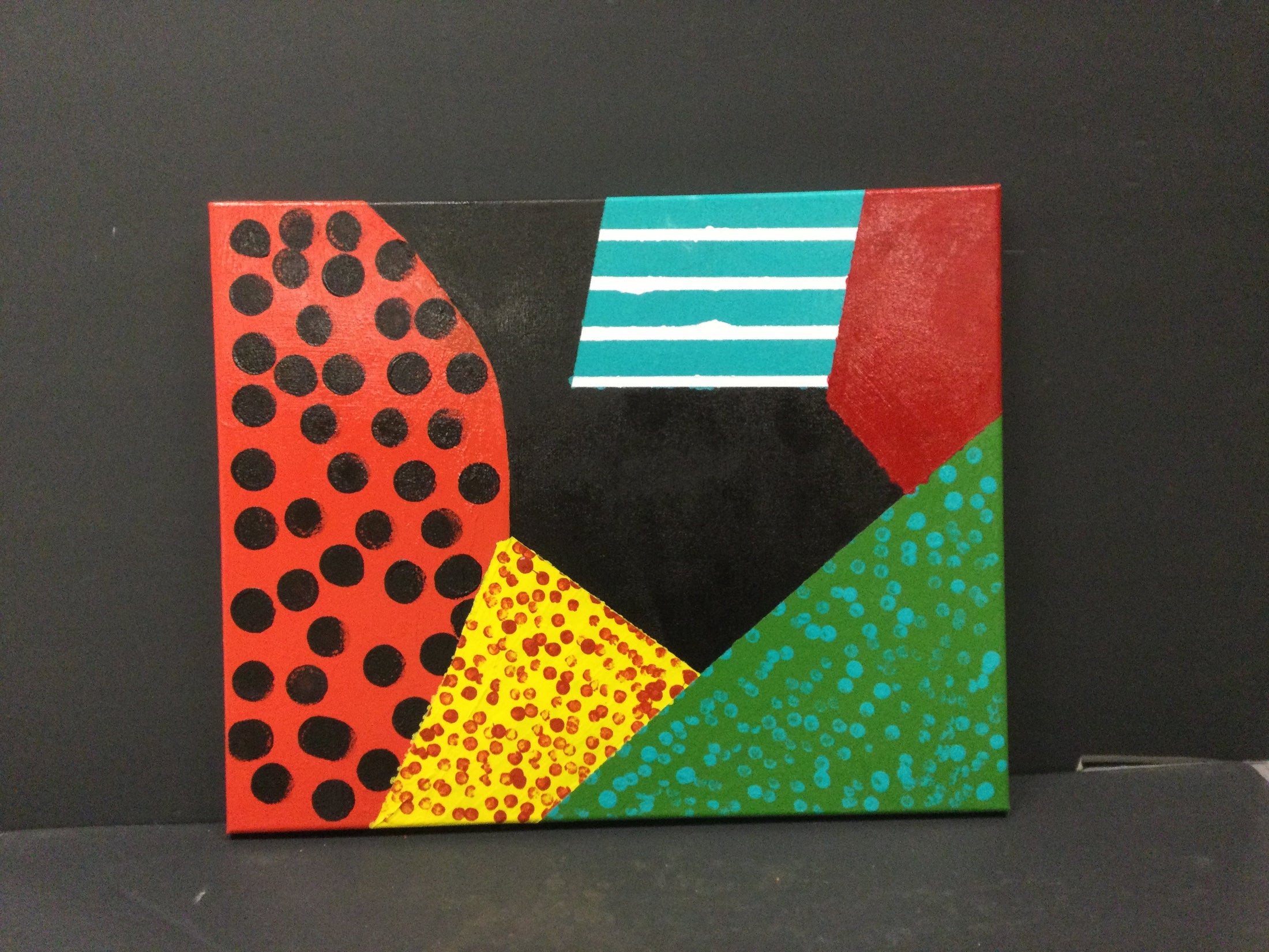 Building Blocks 16x20 Painting by Kelly C.