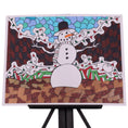 Load image into Gallery viewer, Jolly Snowman 20 x 16 Drawing by Andrea S.