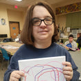 Load image into Gallery viewer, City of Colors 24 x 18 Drawing by Kelly C.