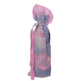 Load image into Gallery viewer, Pink & Blue Tie-Dye 15 x 6.5 Wine Bag by Dana W.