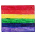 Load image into Gallery viewer, Rainbow Flag 8 x 10 Painting by Michael C.