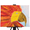 Load image into Gallery viewer, Red Parrot 23 x 17 Painting by Dana W.