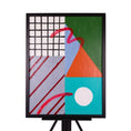 Load image into Gallery viewer, Retro Wallpaper 24 x 18 Painting by Donna C.