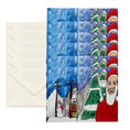 Load image into Gallery viewer, Santa Holiday Greeting Cards - Set of 6