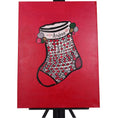 Load image into Gallery viewer, Stocking 24 x 18 Painting by Andrea S.